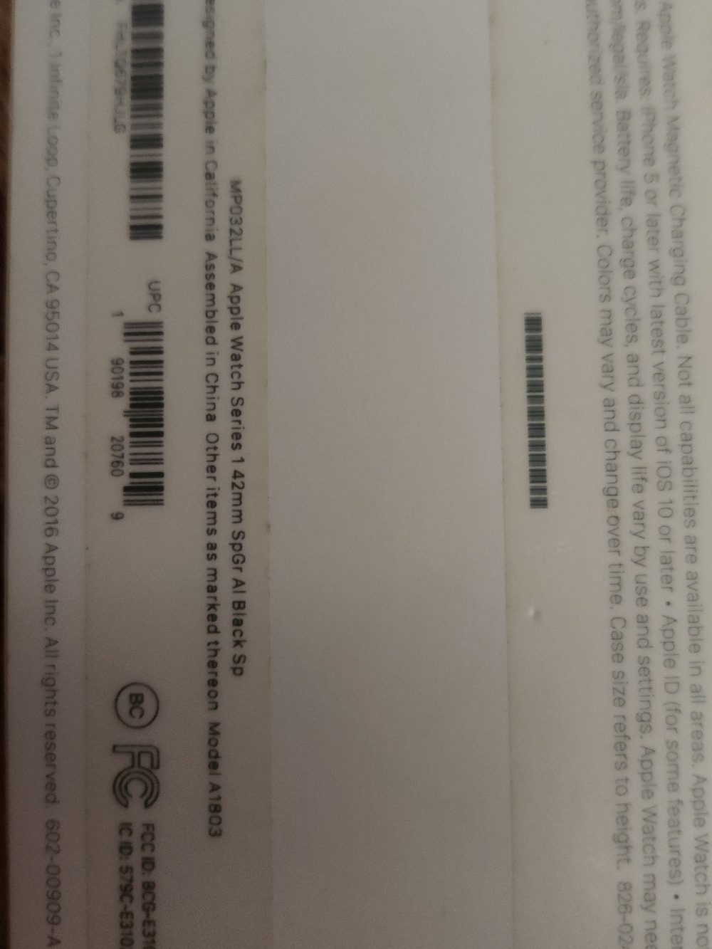 Apple Watch in Black with Black Sport Band SERIES 1 - Picture 3 of 6